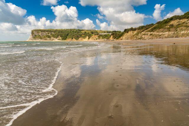 Whitecliff Bay in Bembridge beach
